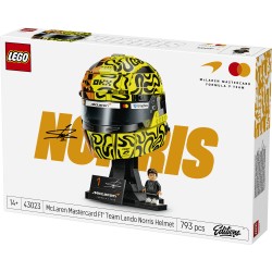 LEGO Editions 43023 Casco di Lando Norris McLaren Mastercard F1 Team, Gadget F1 con Minifigure da Collezione, Regalo da 14+
