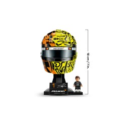 LEGO Editions 43023 Casco di Lando Norris McLaren Mastercard F1 Team, Gadget F1 con Minifigure da Collezione, Regalo da 14+