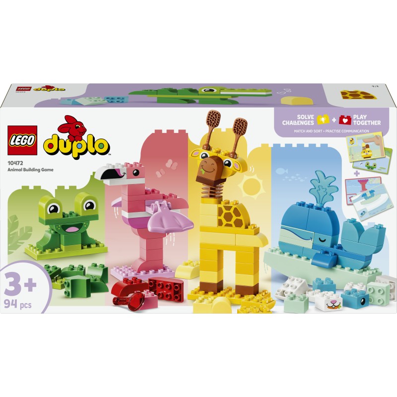 LEGO DUPLO 10472 Gioco di Costruzione degli Animali, Giochi Didattici per la Classificazione dei Colori, Regalo Bambini da 3+