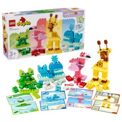 LEGO DUPLO 10472 Gioco di Costruzione degli Animali, Giochi Didattici per la Classificazione dei Colori, Regalo Bambini da 3+