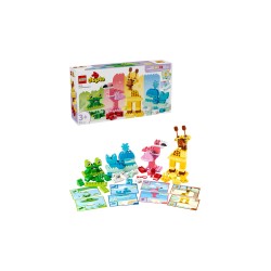 LEGO DUPLO 10472 Gioco di Costruzione degli Animali, Giochi Didattici per la Classificazione dei Colori, Regalo Bambini da 3+