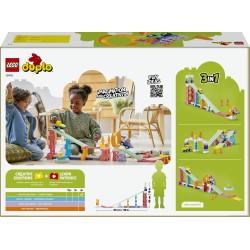 LEGO DUPLO 10478 Rampe Creative 3 in 1 con Veicoli, Giochi Didattici per la Motricità Fine con 2 Auto, Regalo per Bambini 3+