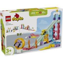 LEGO DUPLO 10478 Rampe Creative 3 in 1 con Veicoli, Giochi Didattici per la Motricità Fine con 2 Auto, Regalo per Bambini 3+