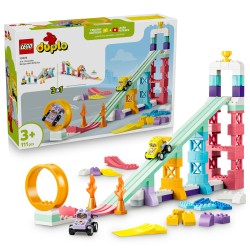LEGO DUPLO 10478 Rampe Creative 3 in 1 con Veicoli, Giochi Didattici per la Motricità Fine con 2 Auto, Regalo per Bambini 3+