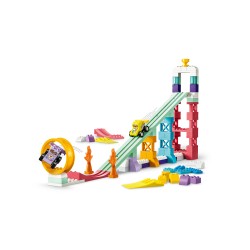 LEGO DUPLO 10478 Rampe Creative 3 in 1 con Veicoli, Giochi Didattici per la Motricità Fine con 2 Auto, Regalo per Bambini 3+