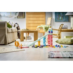 LEGO DUPLO 10478 Rampe Creative 3 in 1 con Veicoli, Giochi Didattici per la Motricità Fine con 2 Auto, Regalo per Bambini 3+