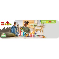 LEGO DUPLO 10478 Rampe Creative 3 in 1 con Veicoli, Giochi Didattici per la Motricità Fine con 2 Auto, Regalo per Bambini 3+