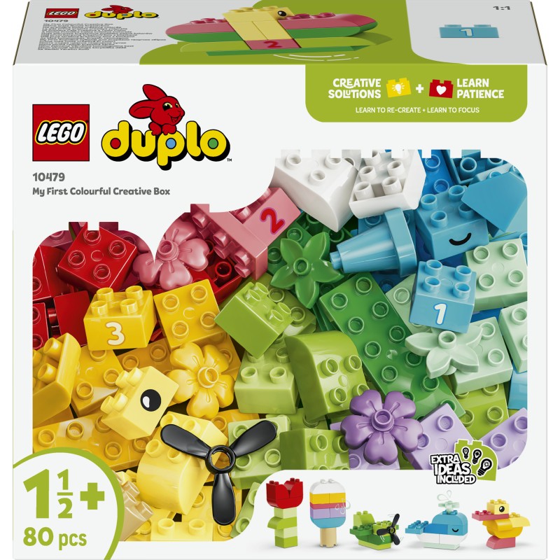 LEGO DUPLO 10479 Scatola Creativa Colorata, Giochi Didattici per lo Sviluppo della Motricità Fine, Regalo Bambini da 1+ Anni