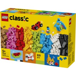LEGO Classic 11045 Mattoncini Colorati Creativi, Giocattolo per la Motricità Fine con Animali, Dinosauri e Veicoli, Regalo 5+
