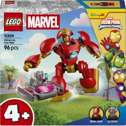 LEGO | Marvel 11209 Ultron vs. Iron Man, Giocattolo da Supereroi con Action Figure Mech e 2 Minifigure, Regalo per Bambini 4+