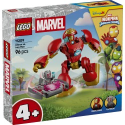 LEGO | Marvel 11209 Ultron vs. Iron Man, Giocattolo da Supereroi con Action Figure Mech e 2 Minifigure, Regalo per Bambini 4+