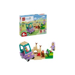 LEGO Bluey 11216 Nonne con Bingo e Bluey, Giochi Didattici con Macchina, 2 Minifigure e Giardino, Idea Regalo per Bambini 4+