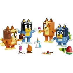 LEGO Bluey 11217 Famiglia Bluey in Mattoncini, Giochi Didattici con 4 Personaggi e Accessori, Regalo di Compleanno Bambini 5+