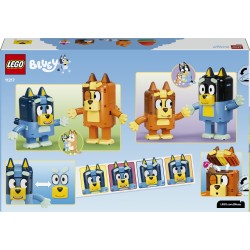 LEGO Bluey 11217 Famiglia Bluey in Mattoncini, Giochi Didattici con 4 Personaggi e Accessori, Regalo di Compleanno Bambini 5+