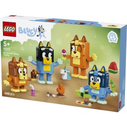 LEGO Bluey 11217 Famiglia Bluey in Mattoncini, Giochi Didattici con 4 Personaggi e Accessori, Regalo di Compleanno Bambini 5+