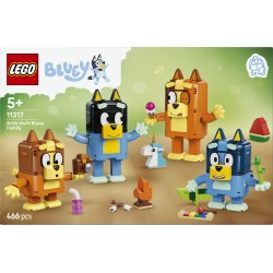 LEGO Bluey 11217 Famiglia Bluey in Mattoncini, Giochi Didattici con 4 Personaggi e Accessori, Regalo di Compleanno Bambini 5+