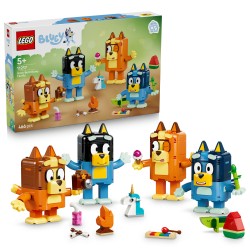 LEGO Bluey 11217 Famiglia Bluey in Mattoncini, Giochi Didattici con 4 Personaggi e Accessori, Regalo di Compleanno Bambini 5+