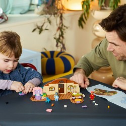 LEGO Bluey 11221 A Scuola con Rusty e Bluey, Giochi Didattici con 2 Minifigure, Accessori, Cibo Giocattolo, Regalo Bambini 4+
