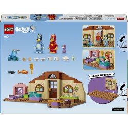 LEGO Bluey 11221 A Scuola con Rusty e Bluey, Giochi Didattici con 2 Minifigure, Accessori, Cibo Giocattolo, Regalo Bambini 4+