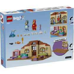 LEGO Bluey 11221 A Scuola con Rusty e Bluey, Giochi Didattici con 2 Minifigure, Accessori, Cibo Giocattolo, Regalo Bambini 4+
