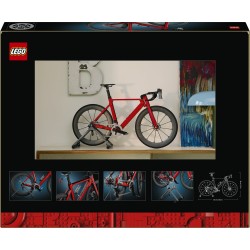 LEGO Icons 11380 Bici da Corsa, Kit Modellismo per Adulti con Pneumatici, Deragliatore e Supporto, Regalo per Fan di Ciclismo
