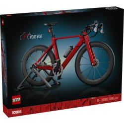 LEGO Icons 11380 Bici da Corsa, Kit Modellismo per Adulti con Pneumatici, Deragliatore e Supporto, Regalo per Fan di Ciclismo