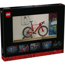 LEGO Icons 11380 Bici da Corsa, Kit Modellismo per Adulti con Pneumatici, Deragliatore e Supporto, Regalo per Fan di Ciclismo