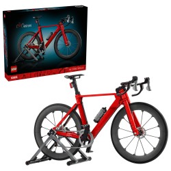 LEGO Icons 11380 Bici da Corsa, Kit Modellismo per Adulti con Pneumatici, Deragliatore e Supporto, Regalo per Fan di Ciclismo