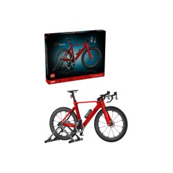 LEGO Icons 11380 Bici da Corsa, Kit Modellismo per Adulti con Pneumatici, Deragliatore e Supporto, Regalo per Fan di Ciclismo