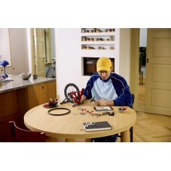 LEGO Icons 11380 Bici da Corsa, Kit Modellismo per Adulti con Pneumatici, Deragliatore e Supporto, Regalo per Fan di Ciclismo