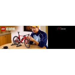 LEGO Icons 11380 Bici da Corsa, Kit Modellismo per Adulti con Pneumatici, Deragliatore e Supporto, Regalo per Fan di Ciclismo