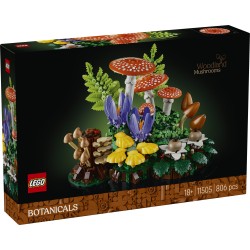 LEGO Botanicals 11505 Funghi del Bosco, Set di Piante Artificiali per Adulti, Decorazione per Casa, Idea Regalo Fai da Te