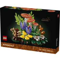 LEGO Botanicals 11505 Funghi del Bosco, Set di Piante Artificiali per Adulti, Decorazione per Casa, Idea Regalo Fai da Te