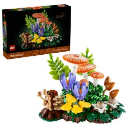 LEGO Botanicals 11505 Funghi del Bosco, Set di Piante Artificiali per Adulti, Decorazione per Casa, Idea Regalo Fai da Te
