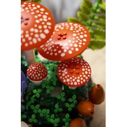 LEGO Botanicals 11505 Funghi del Bosco, Set di Piante Artificiali per Adulti, Decorazione per Casa, Idea Regalo Fai da Te