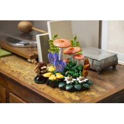 LEGO Botanicals 11505 Funghi del Bosco, Set di Piante Artificiali per Adulti, Decorazione per Casa, Idea Regalo Fai da Te