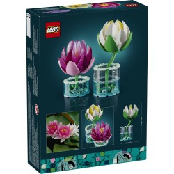 LEGO Botanicals 11511 Ninfee, Piante Artificiali con Fiori Finti in 2 Vasi, Decorazione Camera da Letto, Regalo Bambini 9+