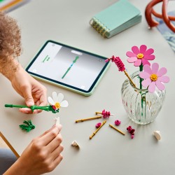 LEGO Botanicals 11514 Fiori di Cosmos, Bouquet Fiori Finti con 3 Cosmos Artificiali e 2 Steli di Penniseto, Regalo Bambini 9+