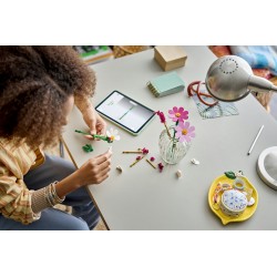 LEGO Botanicals 11514 Fiori di Cosmos, Bouquet Fiori Finti con 3 Cosmos Artificiali e 2 Steli di Penniseto, Regalo Bambini 9+