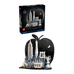 LEGO Architecture 21066 New York City – La Grande Mela, Kit Modellismo da Adulti, Decorazione con Monumenti, Regalo Fai da te