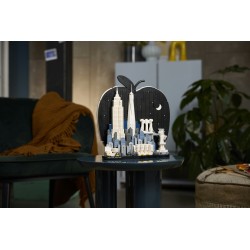 LEGO Architecture 21066 New York City – La Grande Mela, Kit Modellismo da Adulti, Decorazione con Monumenti, Regalo Fai da te