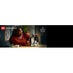 LEGO Architecture 21066 New York City – La Grande Mela, Kit Modellismo da Adulti, Decorazione con Monumenti, Regalo Fai da te