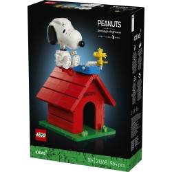 LEGO Ideas 21368 Peanuts: la Cuccia di Snoopy, Kit Modellismo da Esposizione per Adulti con Personaggi di Snoopy e Woodstock