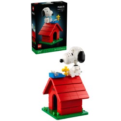 LEGO Ideas 21368 Peanuts: la Cuccia di Snoopy, Kit Modellismo da Esposizione per Adulti con Personaggi di Snoopy e Woodstock