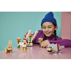 LEGO Minecraft 21592 Attacco nel Deserto del Fantino di Polli, Giocattolo con 6 Personaggi, Regalo per Gamer e Bambini da 9+