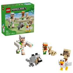 LEGO Minecraft 21592 Attacco nel Deserto del Fantino di Polli, Giocattolo con 6 Personaggi, Regalo per Gamer e Bambini da 9+