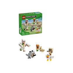 LEGO Minecraft 21592 Attacco nel Deserto del Fantino di Polli, Giocattolo con 6 Personaggi, Regalo per Gamer e Bambini da 9+