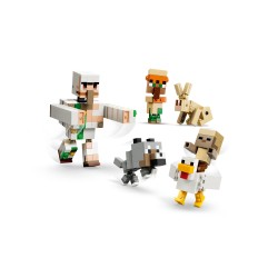 LEGO Minecraft 21592 Attacco nel Deserto del Fantino di Polli, Giocattolo con 6 Personaggi, Regalo per Gamer e Bambini da 9+