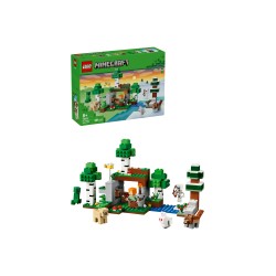 LEGO Minecraft 21593 Avventura della Prima Notte, Giocattolo Interattivo con 7 Personaggi, Regalo Gamer e Bambini da 8 Anni