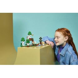 LEGO Minecraft 21593 Avventura della Prima Notte, Giocattolo Interattivo con 7 Personaggi, Regalo Gamer e Bambini da 8 Anni